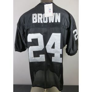 Vintage Raiders Willie Brown Mitchell & Ness Black 1987 NFL Throwback‎ Jersey 52